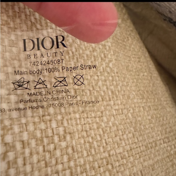 NEW Dior Around The World Lt’d Ed Large Straw Tote with Removable Hard Bottom - Picture 7 of 9